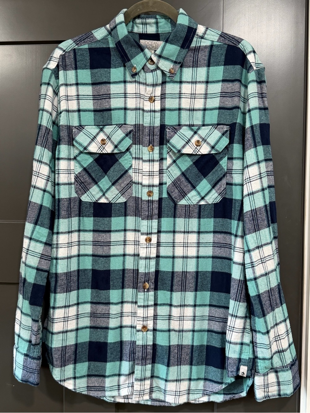 Ocean & Coast Men's  Plaid Button-Down Shirt